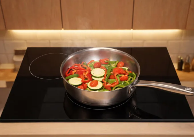 Cookware on induction stove