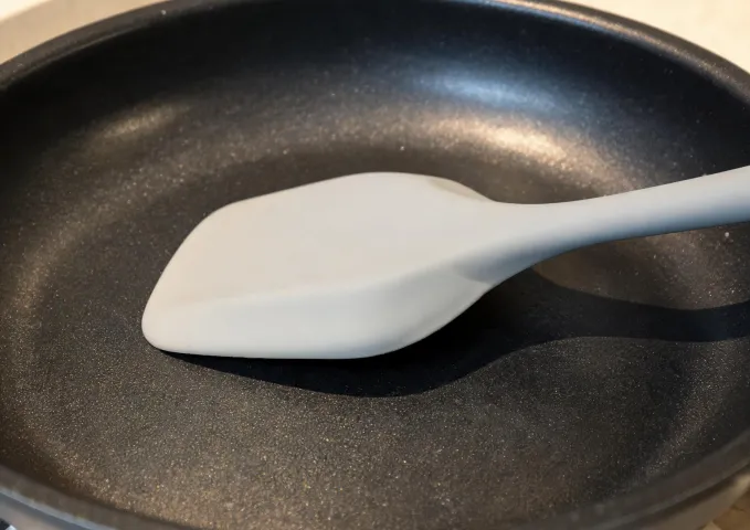 Nonstick surface close up