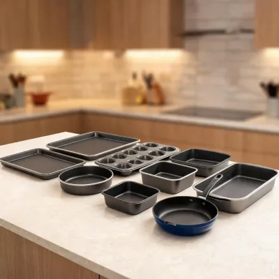 crate & barrel 10-piece non-stick bakeware set